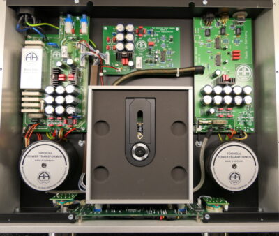 Inside the Accustic Arts top loading CD player